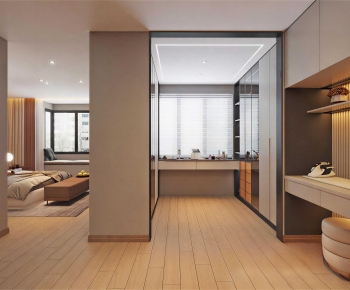 Modern Clothes Storage Area-ID:258414984