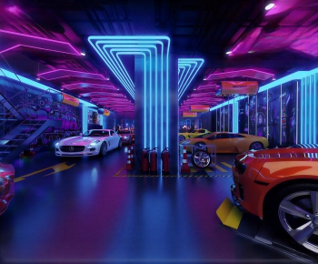 Modern Exhibition Hall-ID:455936911