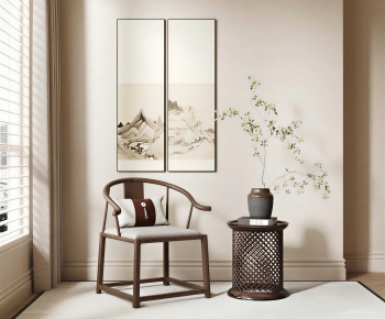 New Chinese Style Lounge Chair-ID:533488044