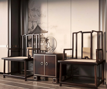 New Chinese Style Lounge Chair-ID:350559959