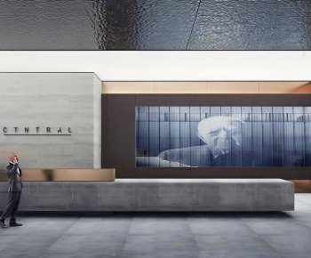 Modern Office Reception Desk-ID:504417902