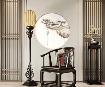 New Chinese Style Lounge Chair-ID:661459927