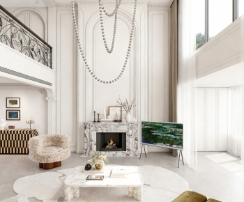 French Style A Living Room-ID:271567116