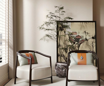 New Chinese Style Lounge Chair-ID:857714896