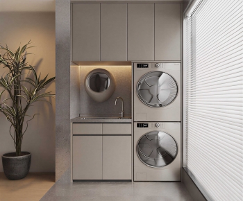 Modern Balcony Laundry Room-ID:282253983