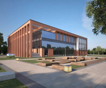 Modern Building Appearance-ID:378070124