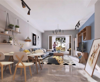 Modern A Living Room-ID:209049948