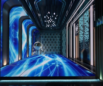 Modern Office Elevator Hall-ID:808859116