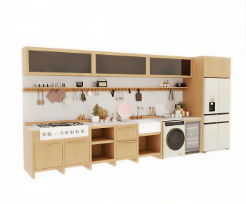 Nordic Style Laundry Cabinet-ID:353254084