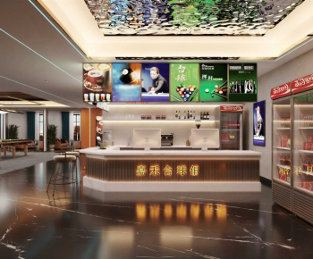 Modern Billiard Room-ID:891875034