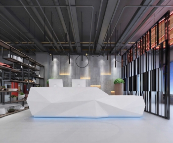 Modern Office Reception Desk-ID:300730945