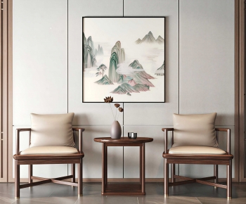 New Chinese Style Lounge Chair-ID:401089917