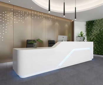 Modern Office Reception Desk-ID:721525914
