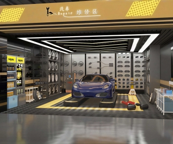 Modern Automobile Repair Shop-ID:147387987