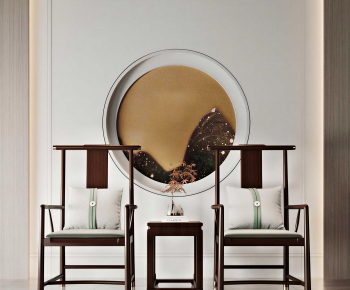 New Chinese Style Lounge Chair-ID:909508946