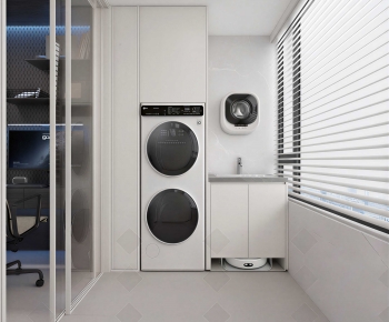 Modern Laundry Cabinet-ID:314713957