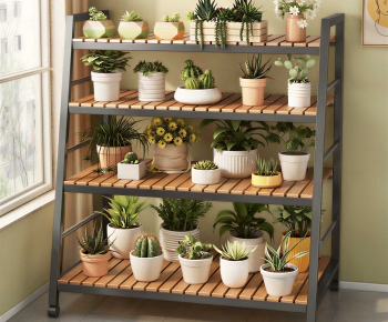 Modern Potted Green Plant-ID:251234056