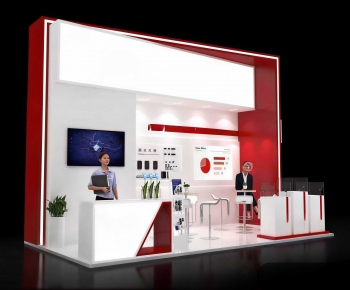 Modern Exhibition Hall-ID:558552033