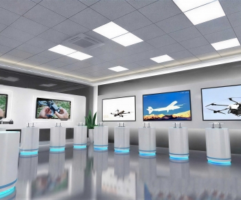 Modern Exhibition Hall-ID:195875884