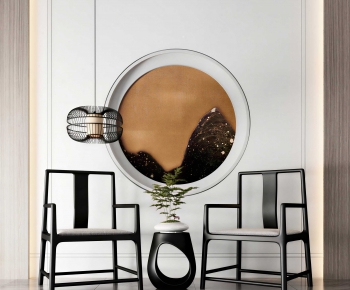 New Chinese Style Lounge Chair-ID:443056112