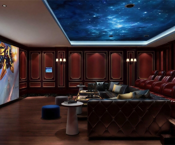 Simple European Style Audiovisual Room-ID:207149037