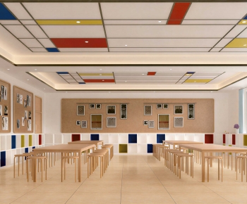 Modern School Classrooms-ID:719680849