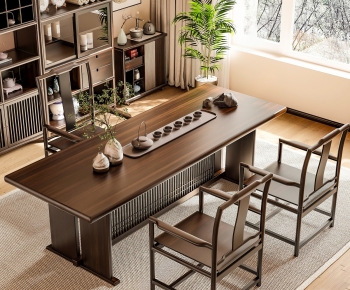 New Chinese Style Tea Tables And Chairs-ID:675877097