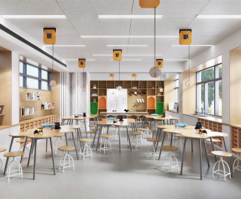 Modern School Classrooms-ID:645775087