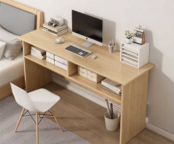 Modern Computer Desk And Chair-ID:621092081