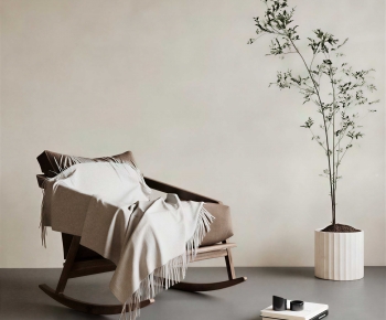 New Chinese Style Rocking Chair-ID:283520944