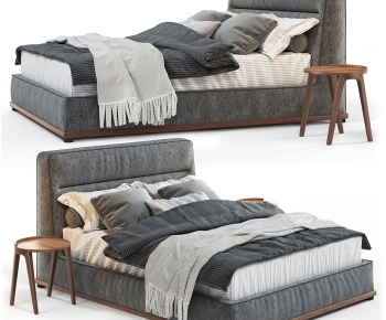Modern Double Bed-ID:850466018