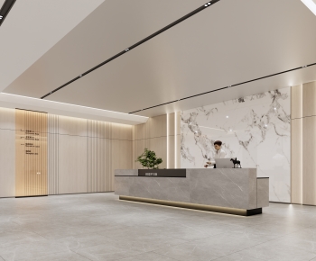 Modern Office Reception Desk-ID:890511048