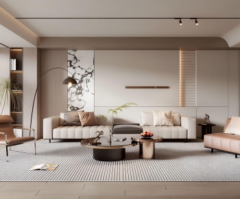 Modern A Living Room-ID:885479937