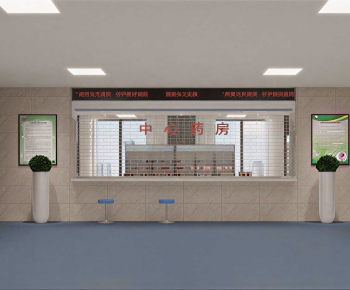 Modern Hospital Hall-ID:168822054