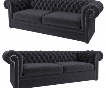Simple European Style A Sofa For Two-ID:612622029