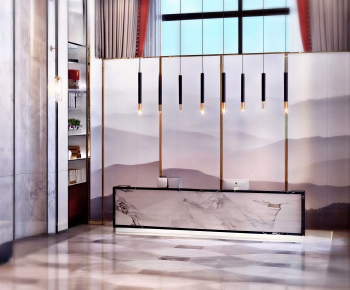 New Chinese Style Lobby Hall-ID:561853894