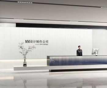 Modern Office Reception Desk-ID:355264905