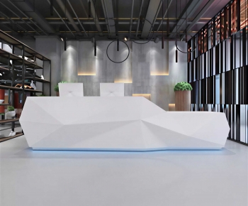 Modern Office Reception Desk-ID:506205089