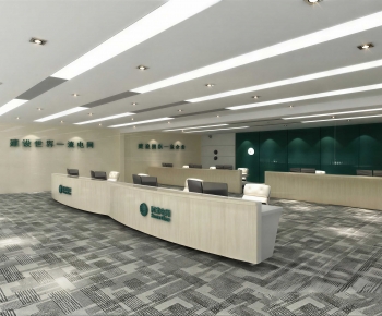 Modern Office Reception Desk-ID:931912908