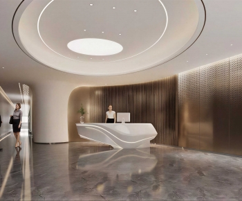 Modern Office Reception Desk-ID:367243054