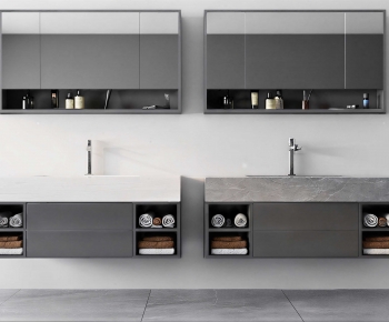 Modern Bathroom Cabinet-ID:457148087