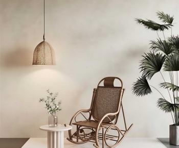 Wabi-sabi Style Rocking Chair-ID:852329977