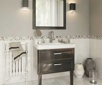 American Style Bathroom Cabinet-ID:730492124