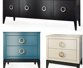 Simple European Style Bedside Cupboard-ID:466789967