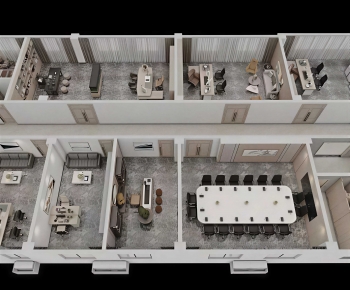 Modern Bird 's-eye View Of Office-ID:953602085