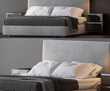 Modern Double Bed-ID:981467963