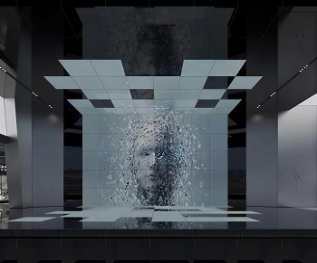 Modern Exhibition Hall-ID:245497948