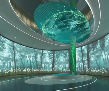 Modern Exhibition Hall-ID:207610149