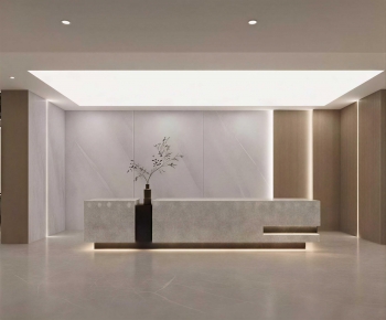 Modern Office Reception Desk-ID:373671054