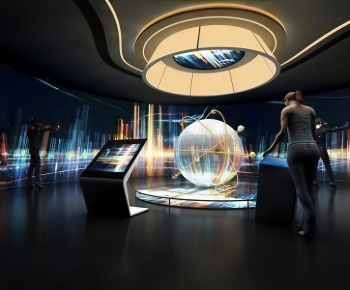 Modern Exhibition Hall-ID:817158943